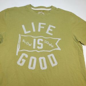 Comfy LIFE IS GOOD Retro Vintage Style Graphic TEE T SHIRT Mens S